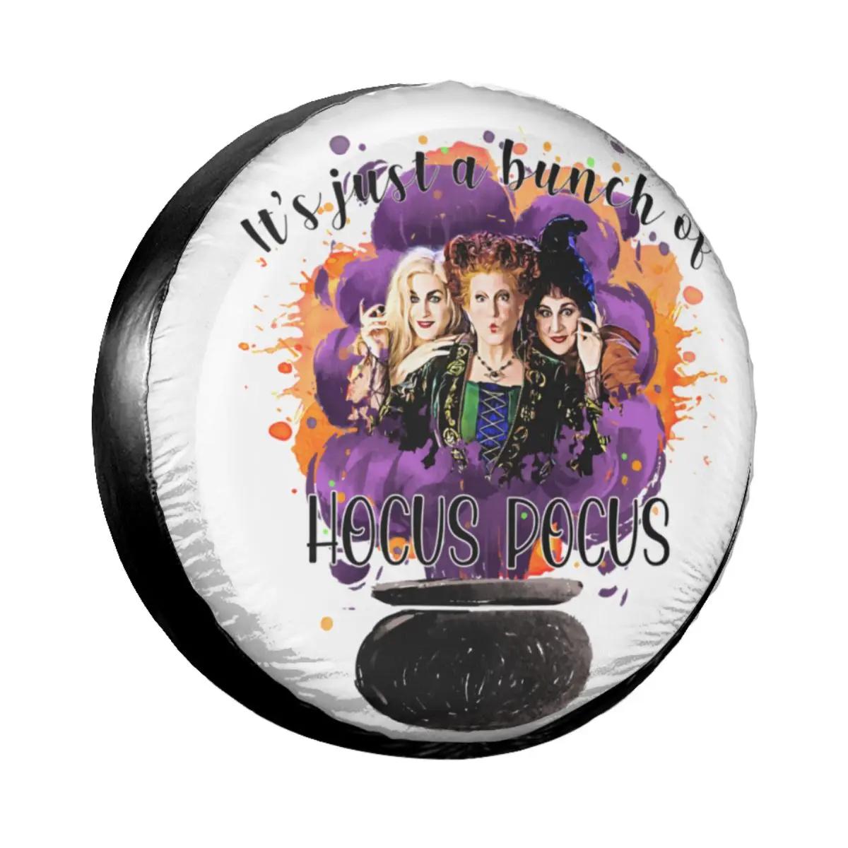 Its Just A Bunch Of Hocus Pocus Film Spare Tire Cover for Jeep Honda Halloween Sanderson Comic Movie Car Wheel Prote
